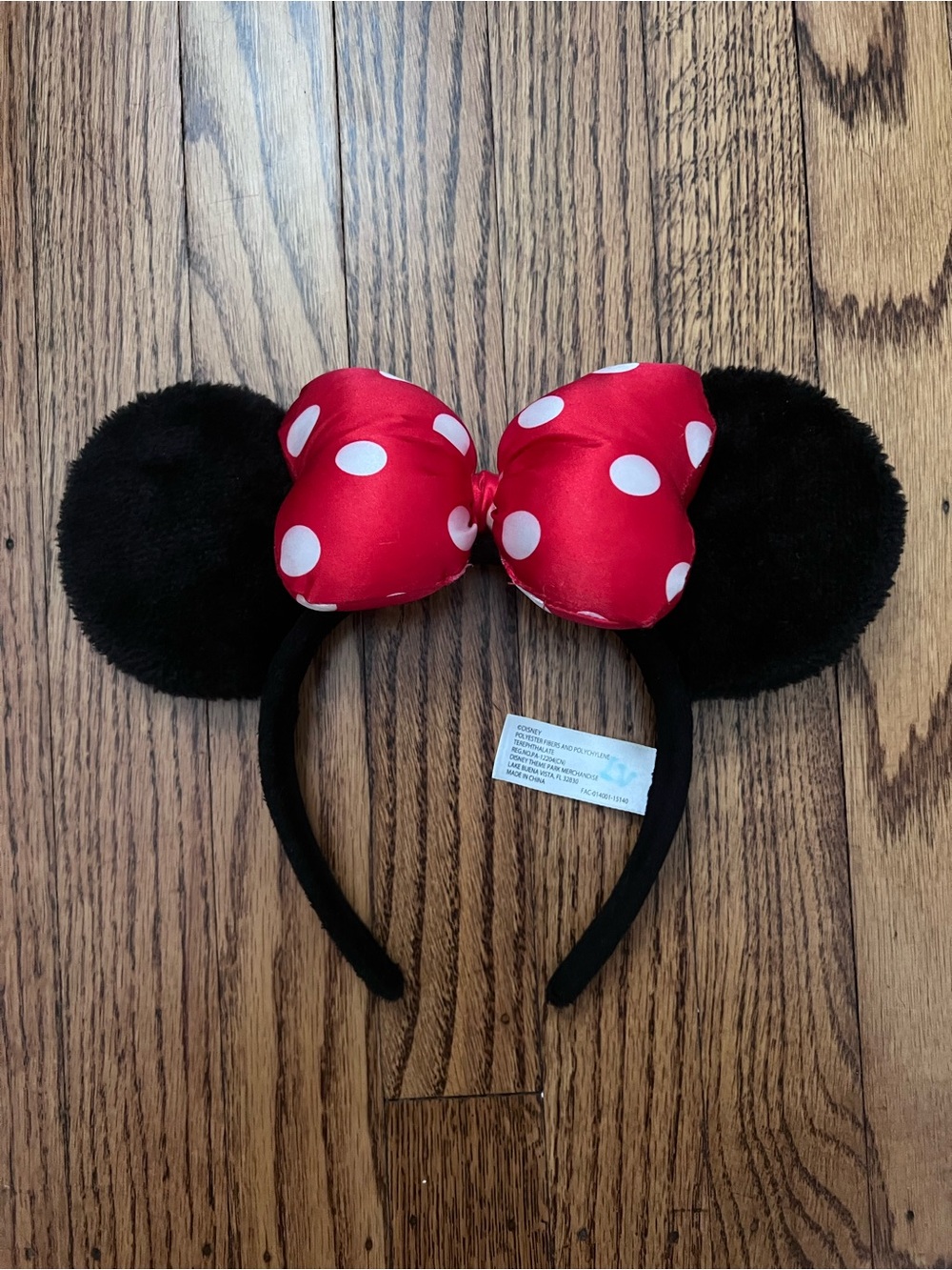 Disney Minnie Mouse Polka Dot Bow Ear Headband for Adults